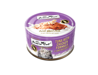 Fussie Cat Premium Tuna w/Chicken in Goats Milk 2.4oz