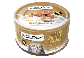 Fussie Cat Super Premium Chicken w/Beef in Goat Milk 2.47oz
