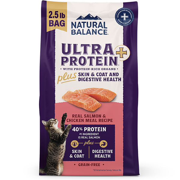 Natural Balance Cat Ultra Protein Plus Skin & Digestive Salmon & Chicken 2.5lb