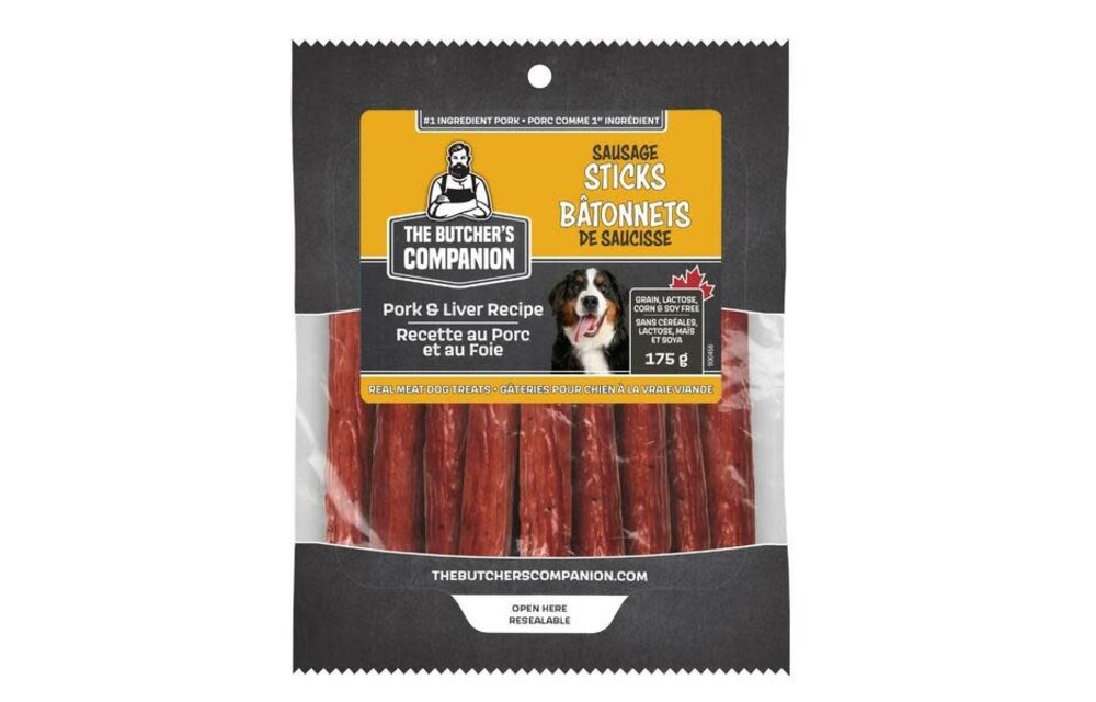 Butcher’s Companion Pork With Liver Meat Treat Sticks Dog 250 g