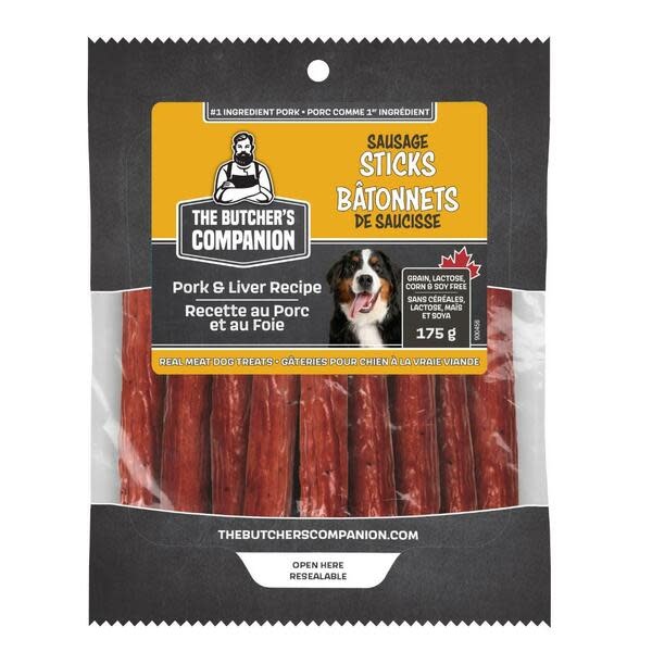 Butcher’s Companion Pork With Liver Meat Treat Sticks Dog 250 g
