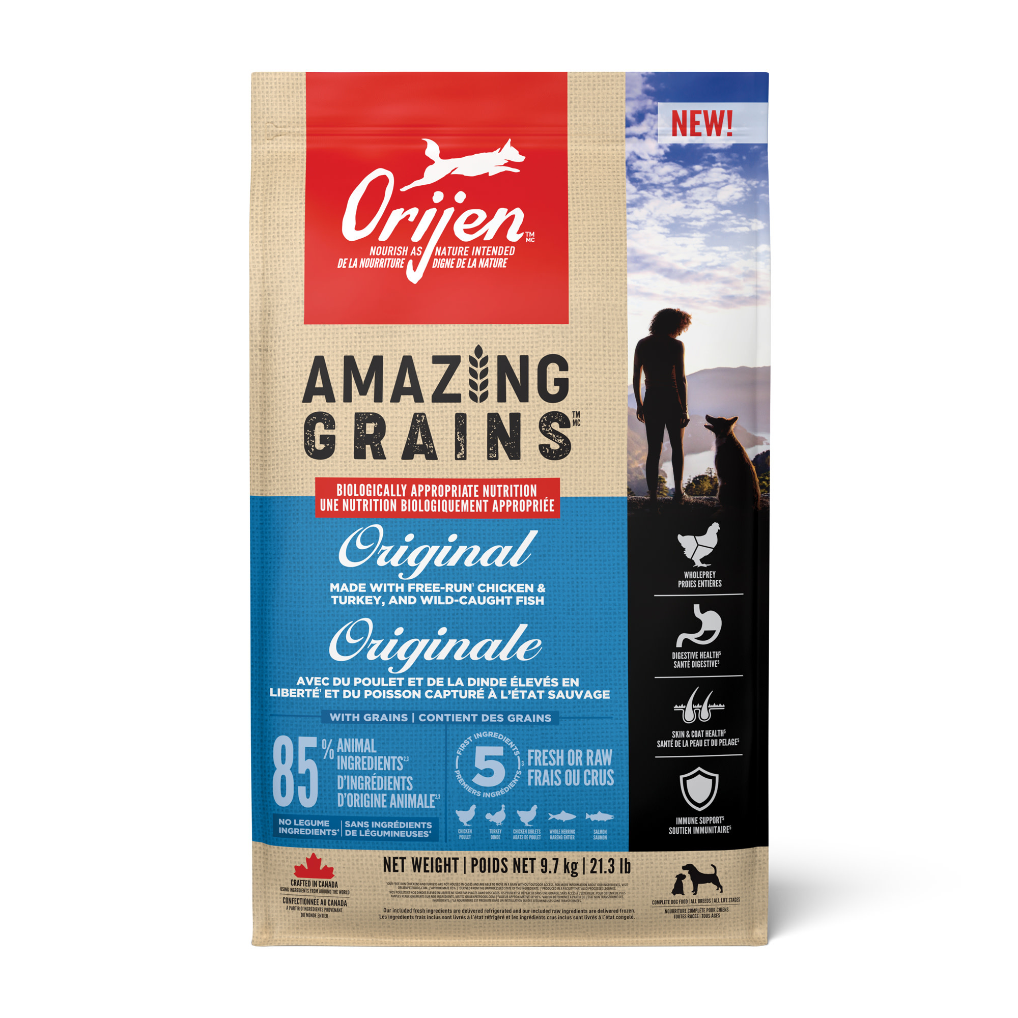 Orijen Amazing Grains Original 9.7kg