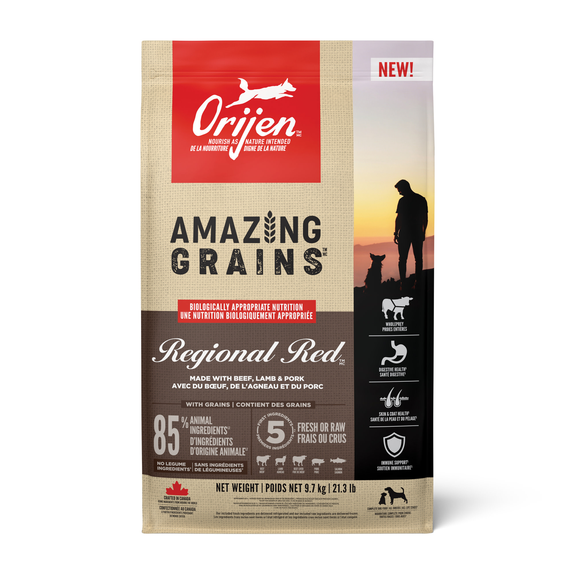 Orijen Amazing Grains Regional Red 9.7kg