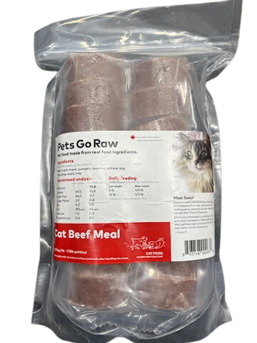 Pets Go Raw Beef Cuisine Cat 2lb Pkg
