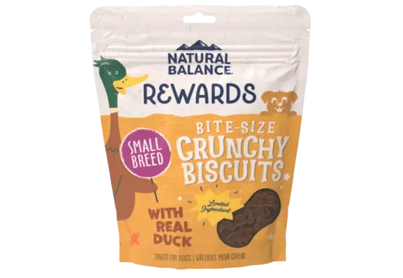 Natural Balance LID Duck/Pot Small Breed Treat Dog 8 oz