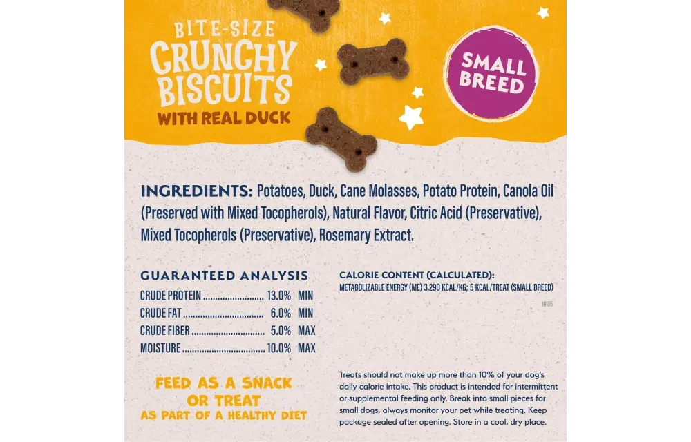 Natural Balance LID Duck/Pot Small Breed Treat Dog 8 oz