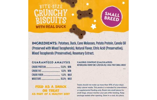 Natural Balance LID Duck/Pot Small Breed Treat Dog 8 oz