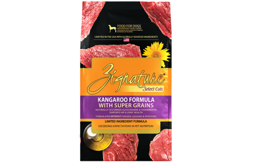 Zignature Dog Select Cuts Grain Kangaroo 25 lb