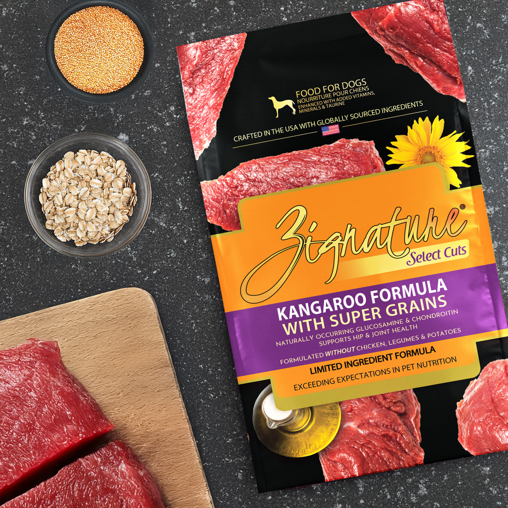 Zignature Dog Select Cuts Grain Kangaroo 25 lb