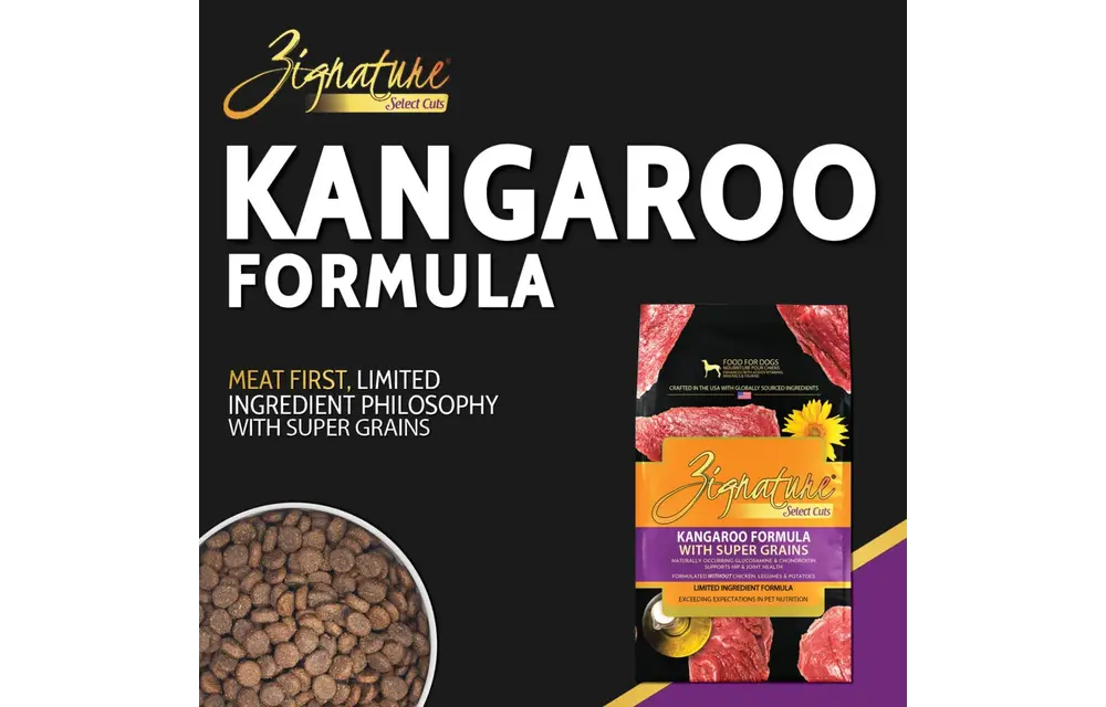 Zignature Dog Select Cuts Grain Kangaroo 25 lb