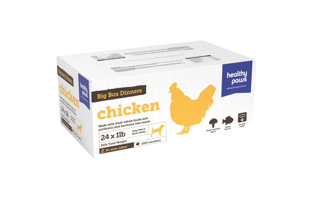 Healthy Paws Big Box Dinner Chicken 24 x 1 lb