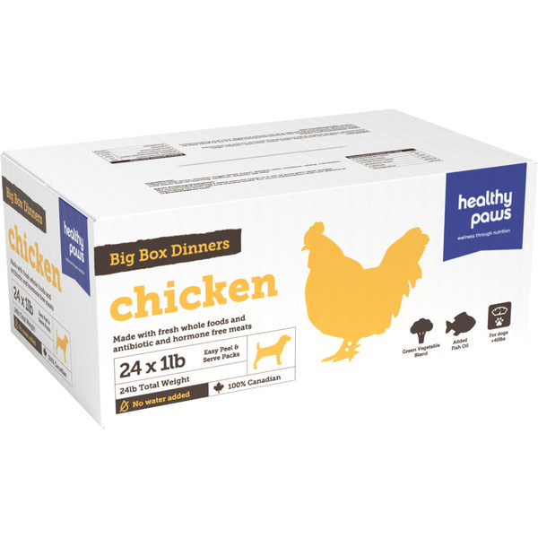 Healthy Paws Big Box Dinner Chicken 24 x 1 lb