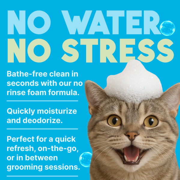 Tropiclean Dander Reducing Waterless Shampoo Cat  7.4oz