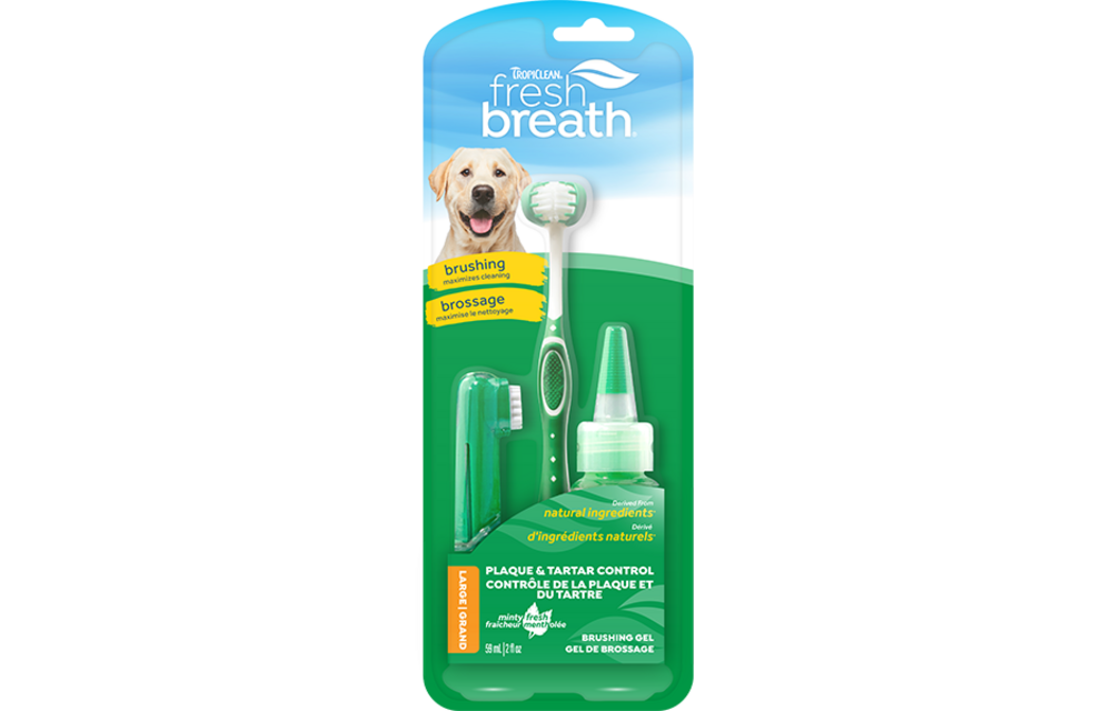 Tropiclean Fresh Breath Oral Care Kit for Dogs 2oz