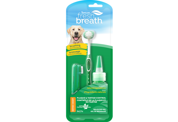 Tropiclean Fresh Breath Oral Care Kit for Dogs 2oz