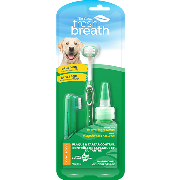Tropiclean Fresh Breath Oral Care Kit for Dogs 2oz