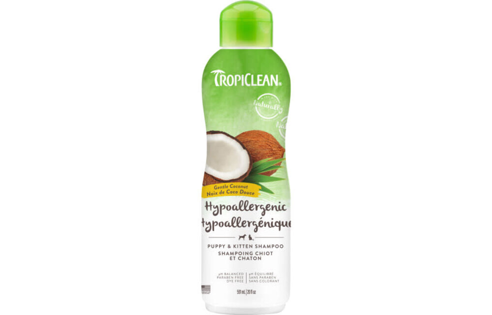 TropiClean Gentle Coconut Hypoallergenic Shampoo 20 oz