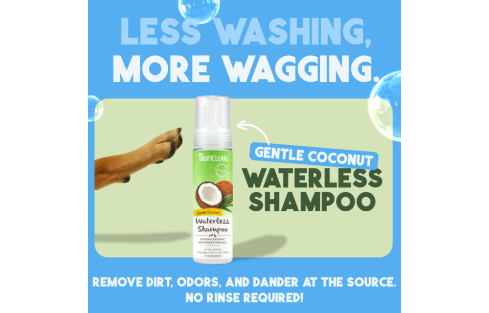 TropiClean Waterless Hypoallergenic All Shampoo 8 oz