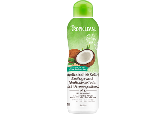TropiClean Medicated Shampoo Oatmeal & Tea Tree 20 oz