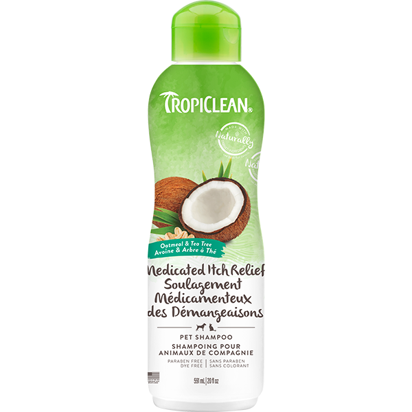 TropiClean Medicated Shampoo Oatmeal & Tea Tree 20 oz