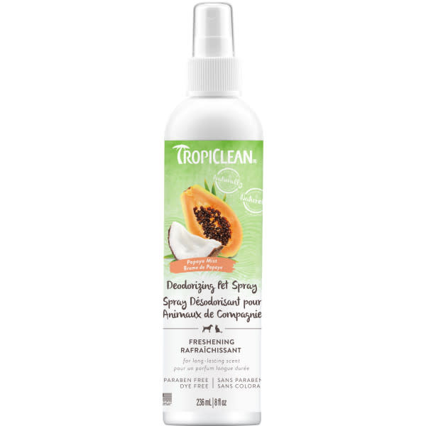 TropiClean Papaya Deodorizing Pet Spray 8 oz