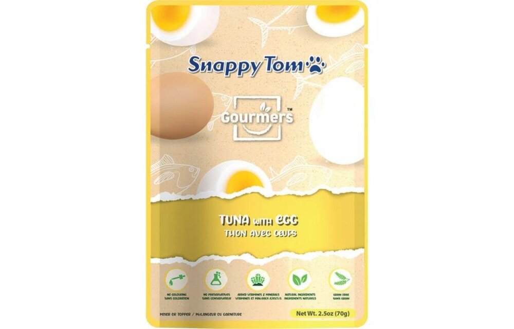 Snappy Tom Gourmers Tuna with Egg 70GM