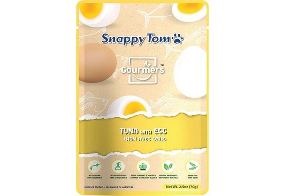 Snappy Tom Gourmers Tuna with Egg 70GM