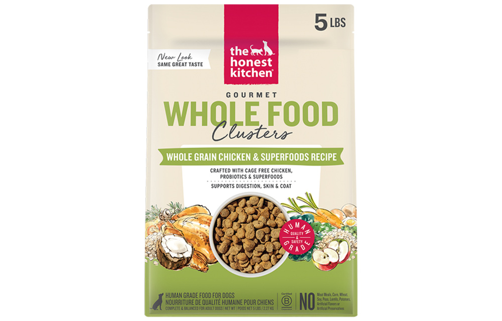 Honest Kitchen Whole Grain Clusters Chicken & Oat Dog 5 lb