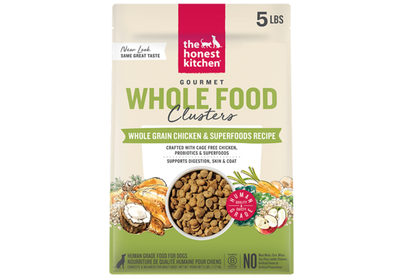 Honest Kitchen Whole Grain Clusters Chicken & Oat Dog 5 lb