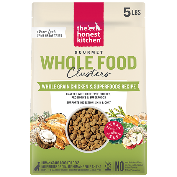 Honest Kitchen Whole Grain Clusters Chicken & Oat Dog 5 lb