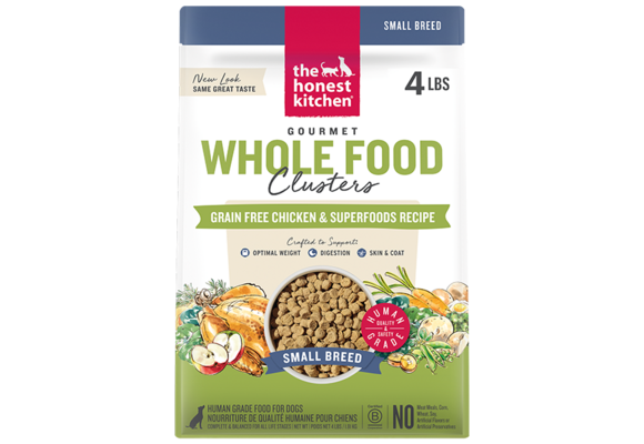 Honest Kitchen GF Clusters Sm Breed Chicken Dog 4 lb