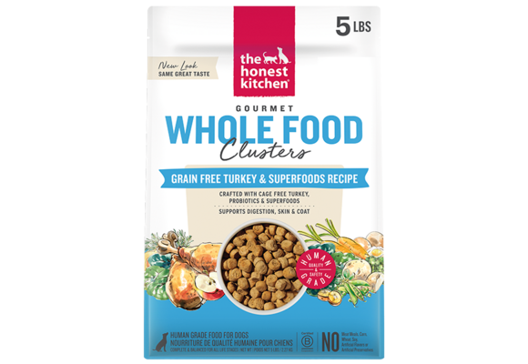 Honest Kitchen GF Clusters Whole Food Turkey Dog 5 lb