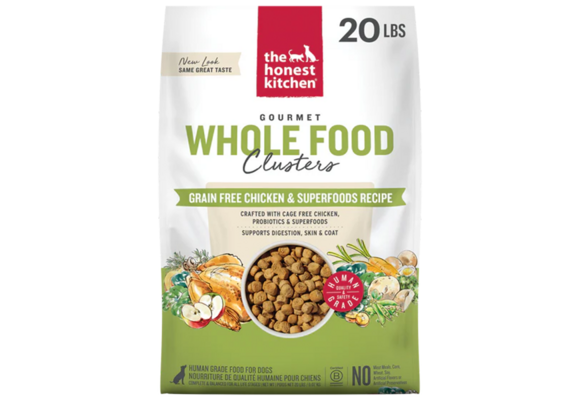 Honest Kitchen GF Clusters Whole Food Chicken Dog 20 lb