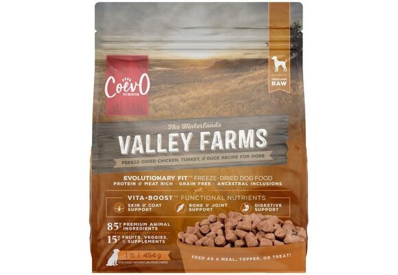 Coevo Freeze-Dried Raw Valley Farms Recipe 1LB