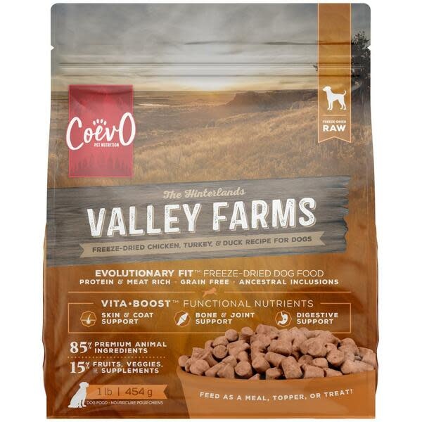 Coevo Freeze-Dried Raw  Valley Farms Recipe 1LB