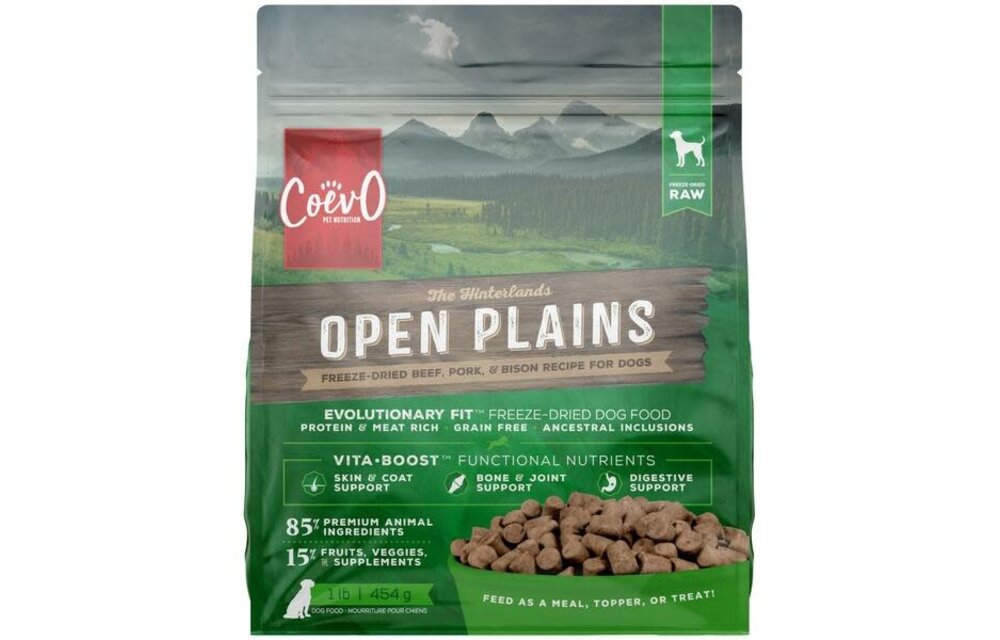 Coevo Freeze-Dried Raw  Open Plains Recipe 1LB