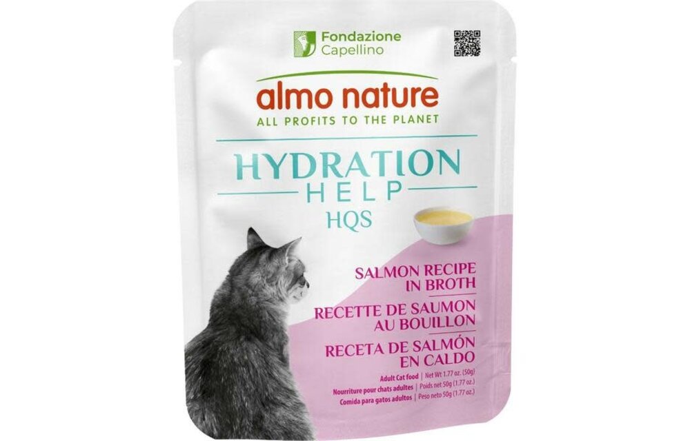 Almo Hydration Help Salmon Broth w/Salmon Fillet 50g