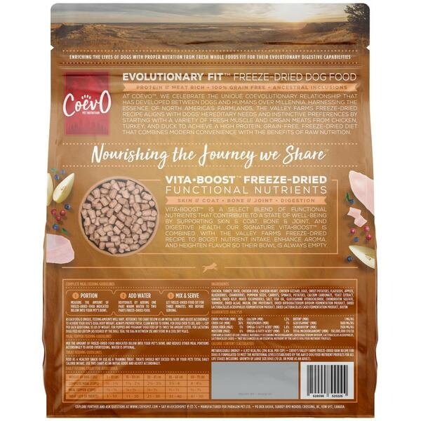 Coevo Freeze-Dried Raw  Valley Farms Recipe 1LB