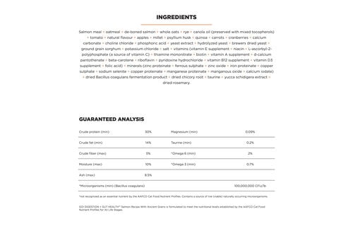 GO! Gut Health Salmon & Ancient Grain Cat 12lb