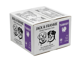 *New*Jack & Frankie Raw Dog Turkey Premium 8lb