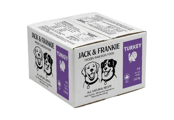 *New*Jack & Frankie Raw Dog Turkey Premium 8lb