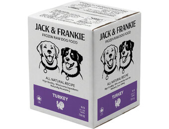 *New*Jack & Frankie Raw Dog Turkey Premium 16lb