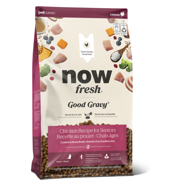 *New*NOW Cat Good Gravy Grain Free Chicken Senior 8lb