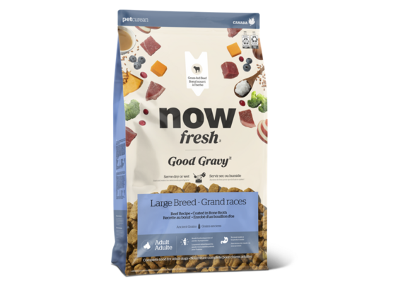 *New*NOW Dog Good Gravy Beef w/Grains Large Breed 22lb