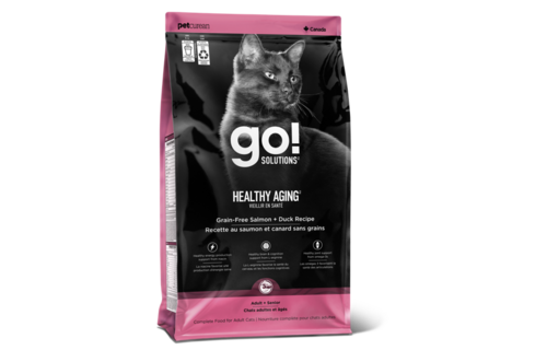 *New*Go! Cat Healthy Aging Grain Free Salmon & Duck 8lb