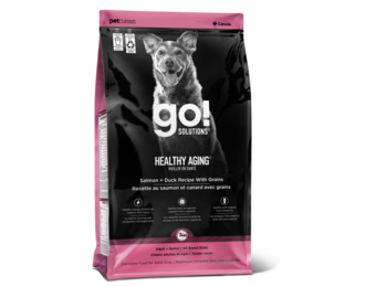 *New*Go! Dog Healthy Aging Salmon & Duck w/Grains 22lb