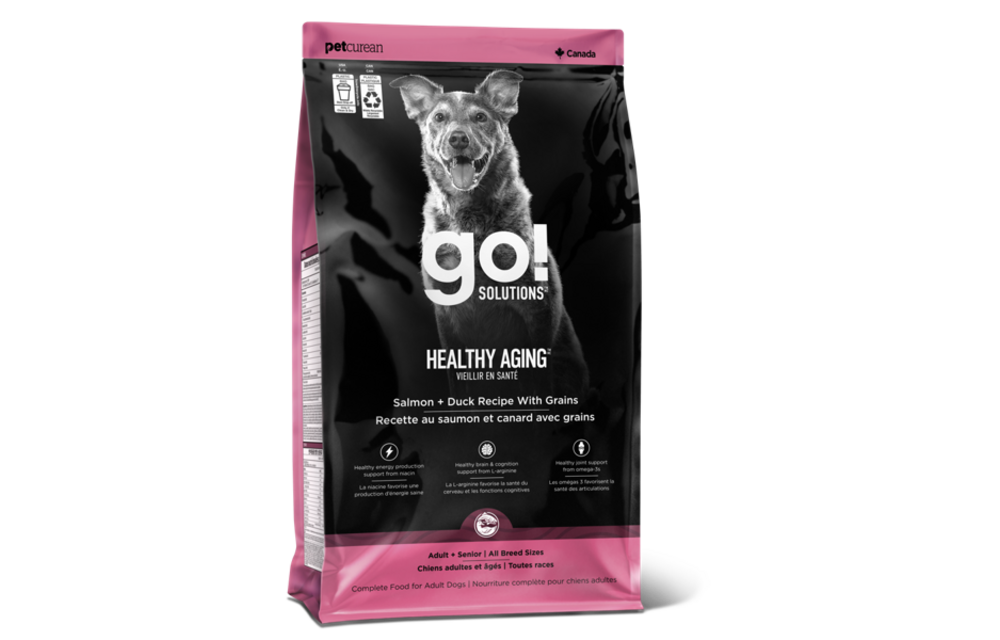 *New*Go! Dog Healthy Aging Salmon & Duck w/Grains 3.5lb