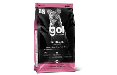 *New*Go! Dog Healthy Aging Salmon & Duck w/Grains 3.5lb