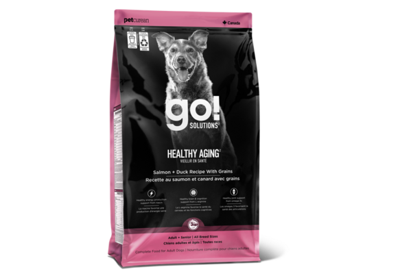 *New*Go! Dog Healthy Aging Salmon & Duck w/Grains 3.5lb