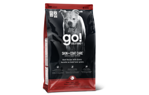 *New*Go! Dog Skin & Coat Beef w/Grains 3.5lb